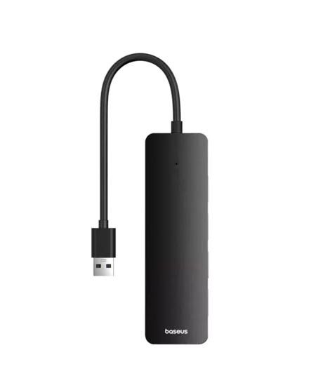 iShopping - Baseus UltraJoy Series 4-Port USB A To USB 3.0 15cm HUB Lite Cluster Black