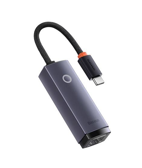 iShopping - Baseus Lite Series Ethernet Adapter Type-C To RJ45 LAN Port 1000Mbps Black