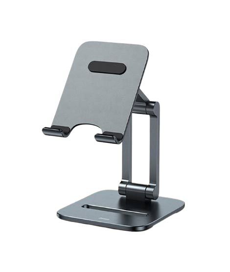 iShopping - Baseus Desktop Biaxial Foldable Metal Stand For Tablets Grey