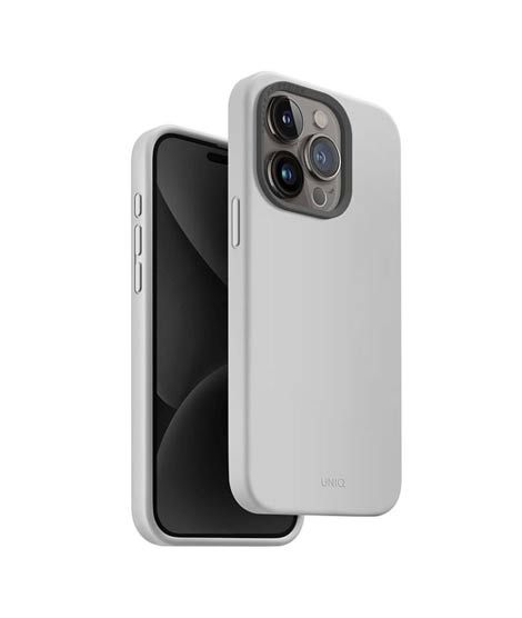 iShopping - Uniq Lino Hue MagClick MagSafe Case For iPhone 15 Pro Charcoal Grey