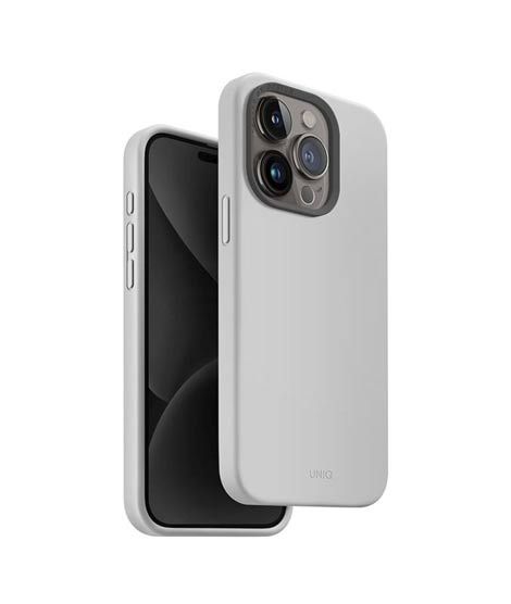 iShopping - Uniq Lino Hue MagClick Magsafe Case For iPhone 15 Pro Chalk Grey