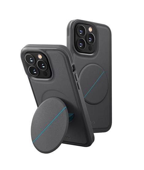 iShopping - Uniq Novo Series Case For iPhone 14 Pro Charcoal Grey