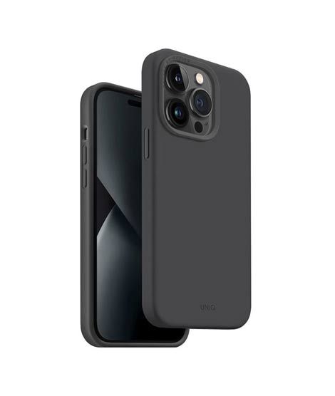 iShopping - Uniq Lino Hue Magclick Magsafe Case for iPhone 14 Pro Charcoal Grey