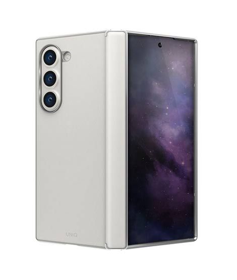 iShopping - Uniq Ora Leatherette Case For Samsung Galaxy Z Fold 6 Cream