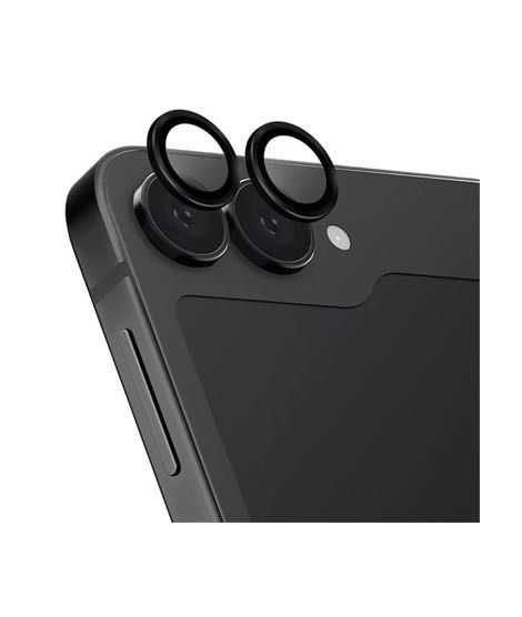 iShopping - Uniq Optix Aluminium Camera Lens Protector For Samsung Galaxy Flip 6 Midnight Black