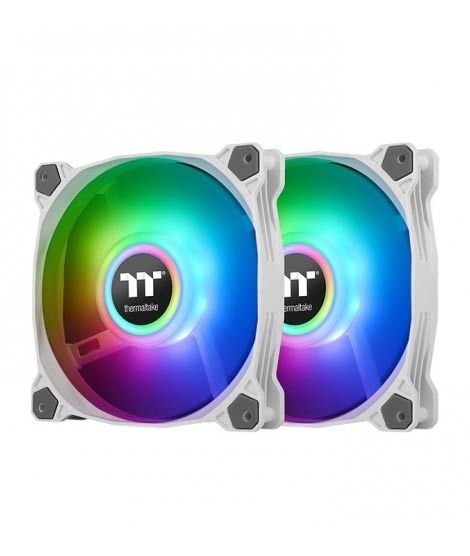 iShopping - Thermaltake Pure Duo 12 ARGB Sync Radiator Fan White (2 Pack)