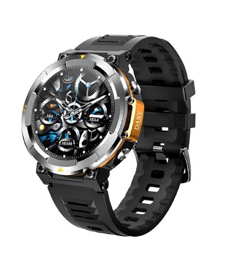 iShopping - Dany D-Force Smart Watch-Jet Black & Golden