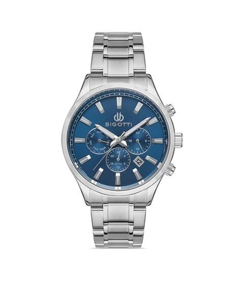 iShopping - Bigotti Stainless Steel Men's Watch Silver (BG.1.10333-5)