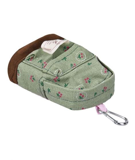 iShopping - Kharedloustad Canvas Mini Floral Backpack For Women Green