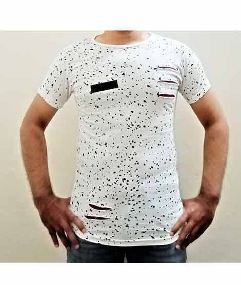 iShopping - King Dotted Round Neck T Shirt For Boys White