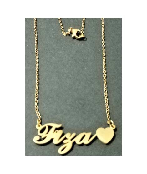 iShopping - King Fiza Name Gold Platted Necklace