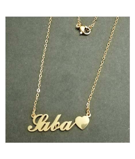 iShopping - King Saba Name Gold Platted Necklace