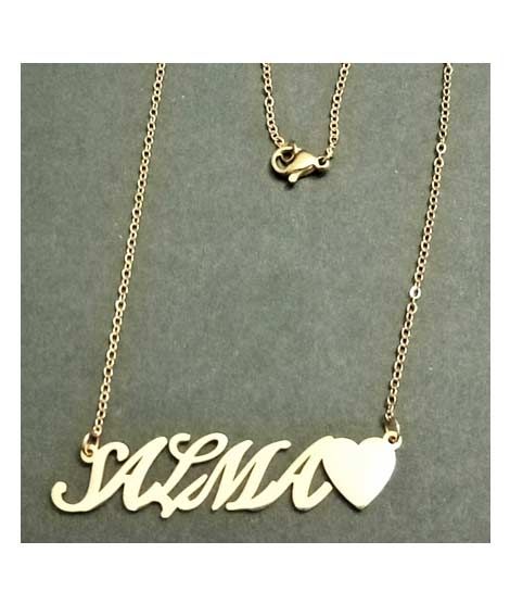 iShopping - King Salma Name Gold Platted Necklace