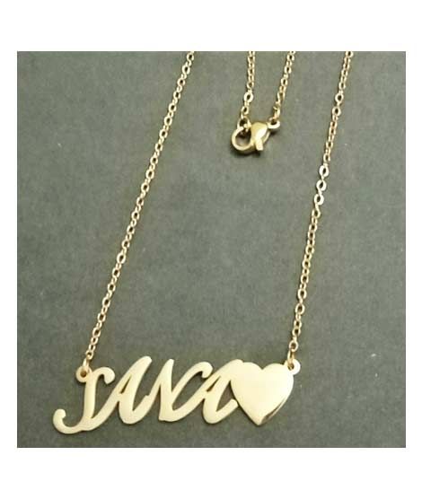 iShopping - King Sana Name Gold Platted Necklace