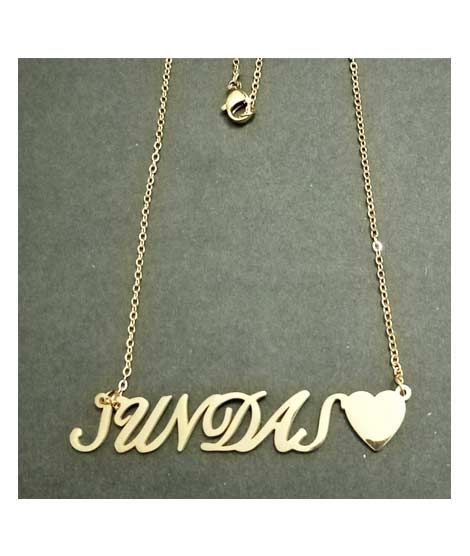 iShopping - King Sundas Name Gold Platted Necklace