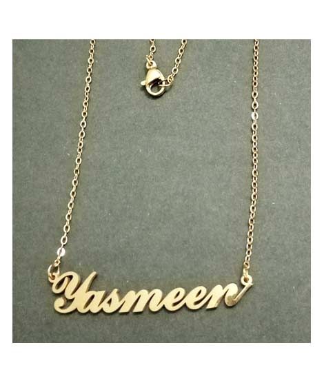 iShopping - King Yasmeen Name Gold Platted Necklace