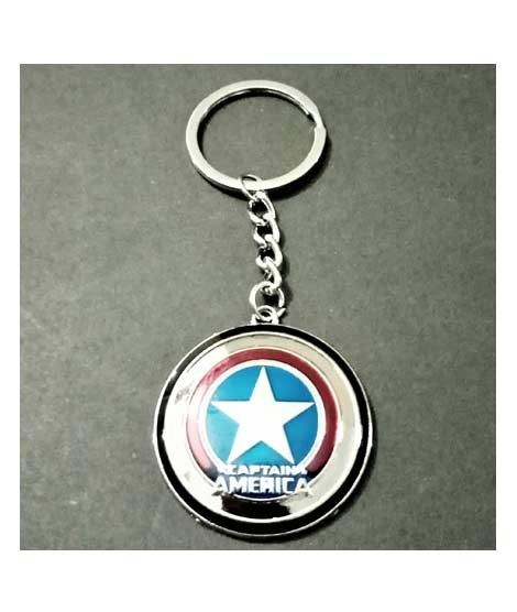 iShopping - Kings Metallic Captain America Logo Keychain (0271)