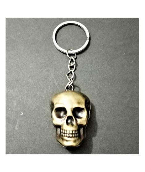 iShopping - Kings Metallic Skull Keychain Golden (0299)