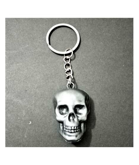 iShopping - Kings Metallic Skull Keychain Silver (0298)