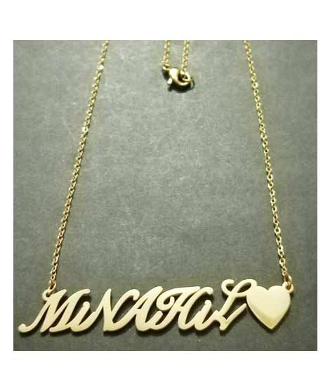 iShopping - Kings Stainless Steel Minahil Name Locket (0350)