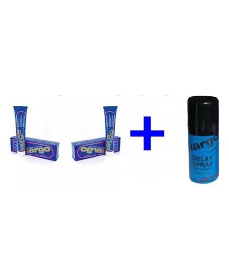 iShopping - Largo Penis Enlargement Cream With Largo Super Delay Spray - (Pack Of 3)
