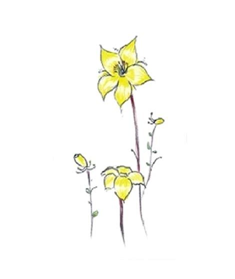 iShopping - Ferozi Traders Yellow Blossom Flower Tree Tattoo Sticker
