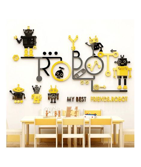iShopping - LookNBuy My Best Friend Robot Acrylic Wall Art (0034)