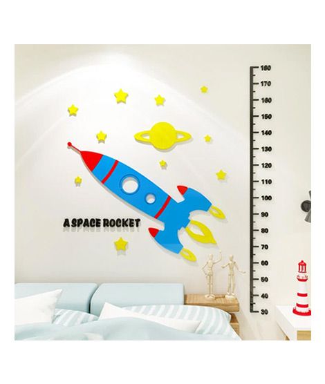 iShopping - LookNBuy Space Rocket Acrylic Wall Art (0045)