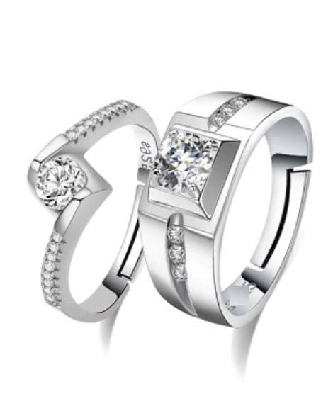 iShopping - Luxurify Copper Cubic Zircon Couple Rings