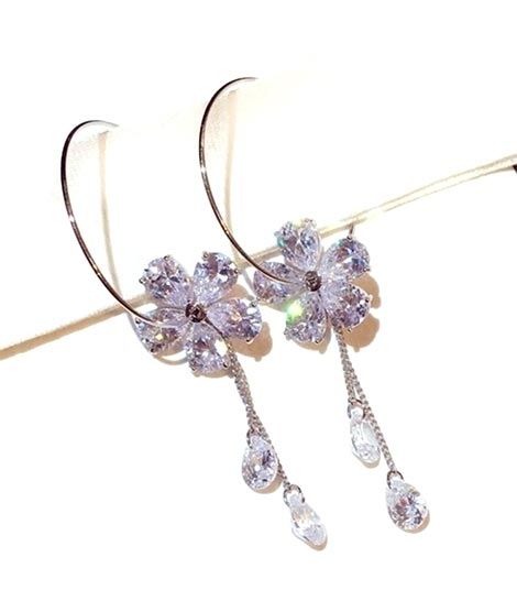 iShopping - Luxurify Crystal Flower Earrings For Women