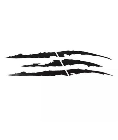 iShopping - M.Mart Reflective Monster Stripe Claw Applique Car Sticker White