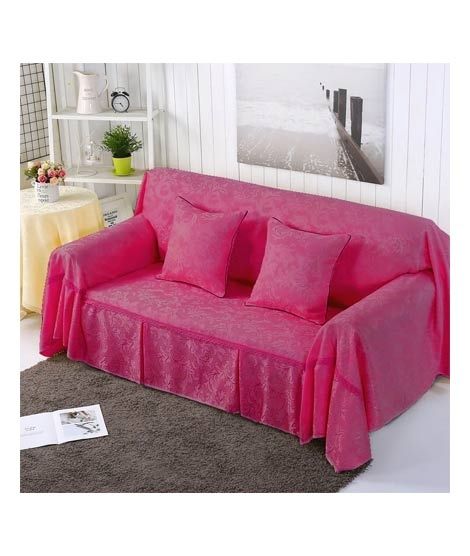 iShopping - Maguari 5 Seater Sofa Couch Cover Protector Pink
