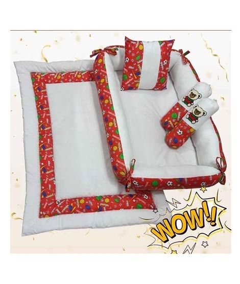 iShopping - Maguari Baby Bed Set 5 Pcs Red (0537)