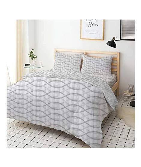 iShopping - Maguari Bedding Chain Double Bed Sheet Grey