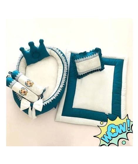 iShopping - Maguari Crown Pattern Baby Bed Set 6 Pcs (0612)
