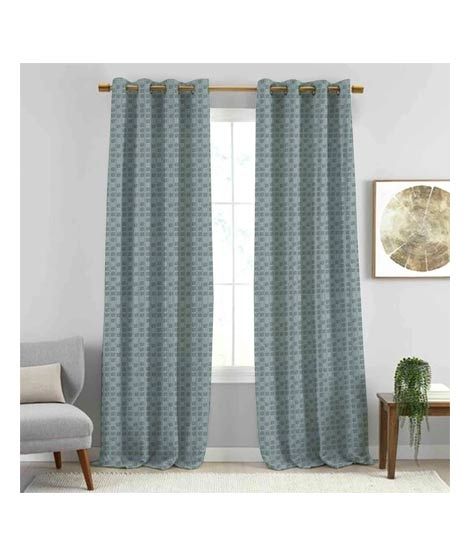 iShopping - Maguari PQ Jacquard Curtain 2 Pcs Grey