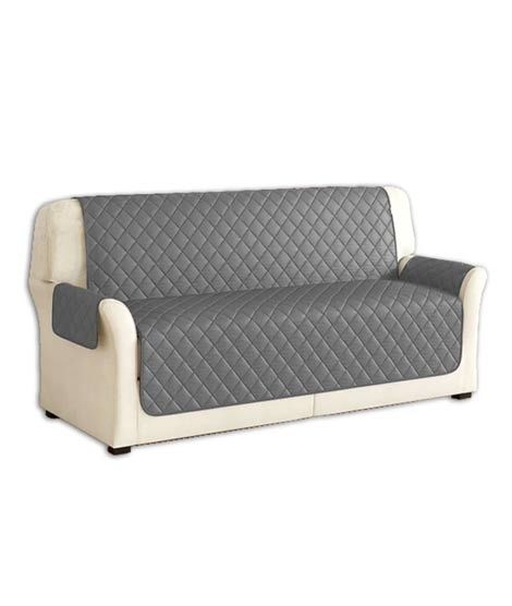 iShopping - Maguari Quilted 5 Seater Sofa Cover Grey