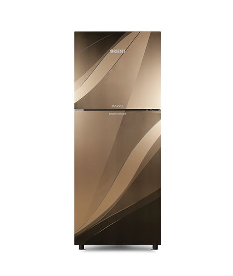 iShopping - Orient Marvel 330 Freezer-On-Top Inverter Refrigerator 12 Cu. Ft Golden Blaze