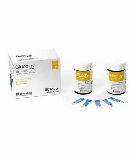 iShopping - Medix GlucoDr Glucose Test Strip 25 Strips (Pack Of 2)