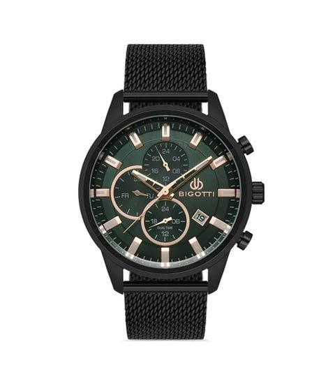 iShopping - Bigotti Stainless Steel Men's Watch Black (BG.1.10355-4)