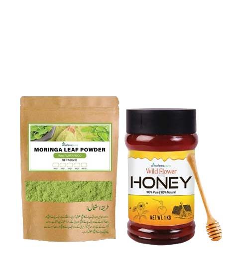 iShopping - Alnafeespure Moringa Leaf Powder and Wild Flower Honey With Free Dipper Deal-10