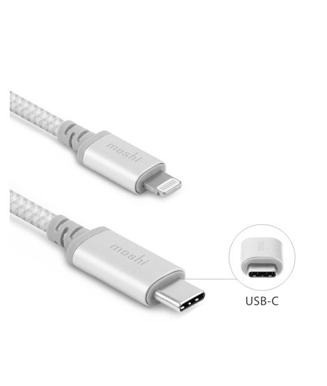 iShopping - Moshi Integra USB-C To Lightning Cable 4ft Jet Silver (99MO084105)