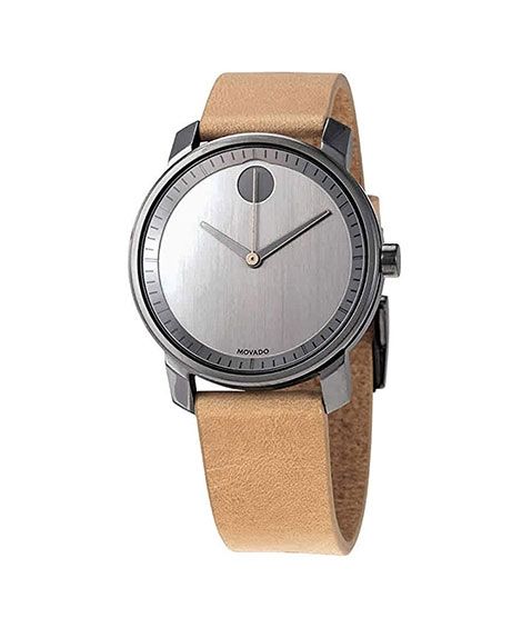 iShopping - Movado Bold Leather Men's Watch Beige (3600487)