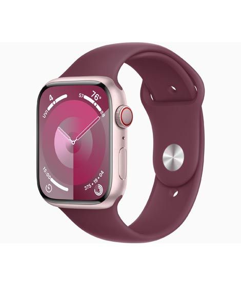 iShopping - Apple Watch Series 9 Pink Aluminum Case With Sport Band-GPS-41 mm-Mulberry