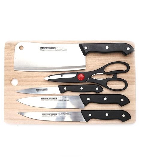 iShopping - Muzamil Store 6 Pcs Kitchen Knife Set With Small Cutting Board