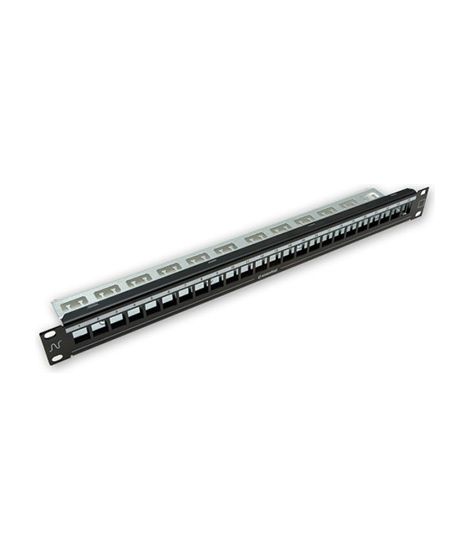iShopping - Nexans Essential 24 Keystone Patch Panel Black (N521.660BK)