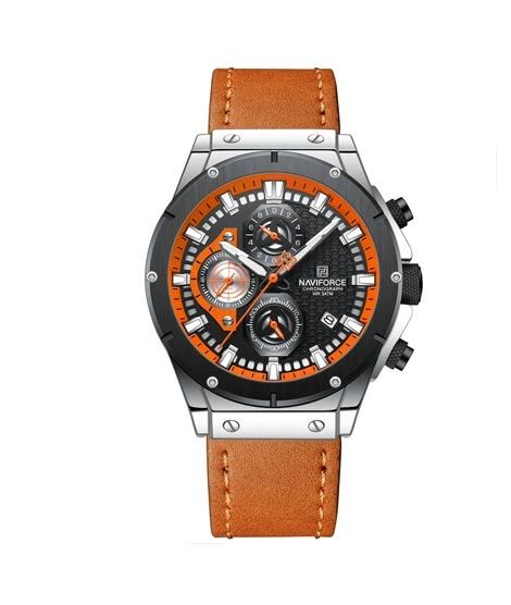 iShopping - Naviforce Chronograph Men’s Watch Brown (NF-8027-10)