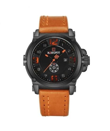 iShopping - NaviForce Day & Date Working Men's Watch Brown (NF-9099-3)