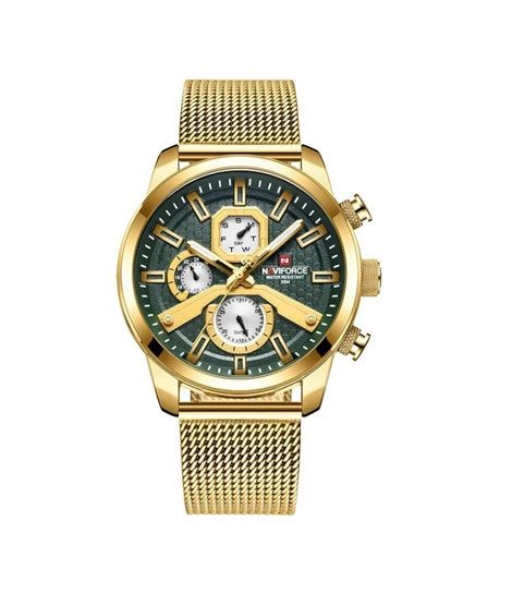 iShopping - Naviforce Novicius Edition Watch For Men Golden (NF-9211-12)