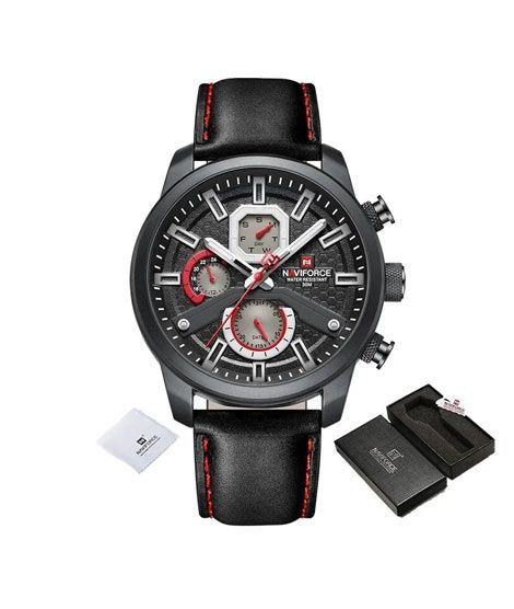 iShopping - Naviforce Novicius Edition Watch For Men Black (NF-9211-4)